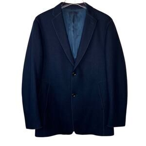 BARABAS Wool Blend Sport Coat Modern Fit in Navy Blue Men's Size Medium